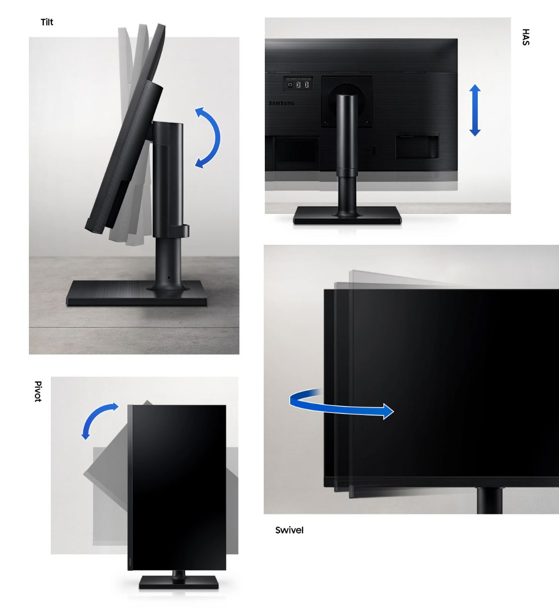 Samsung T45F Borderless IPS Panel Adjustable Professional Monitor